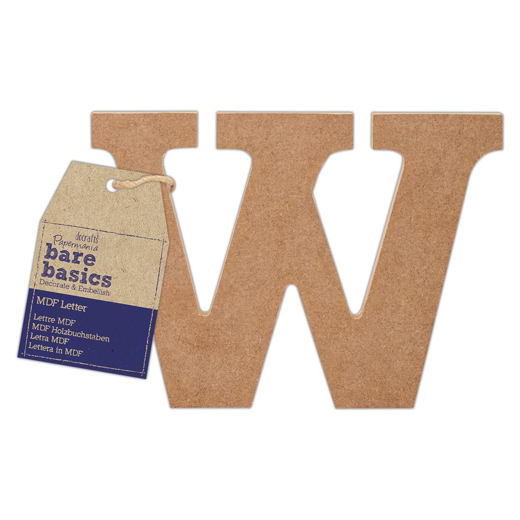 26 x Papermania Bare Basics MDF Alphabet Letters ( A - Z ) Home Wedding Decoration Scrapbooking Crafts - Home - Crafts