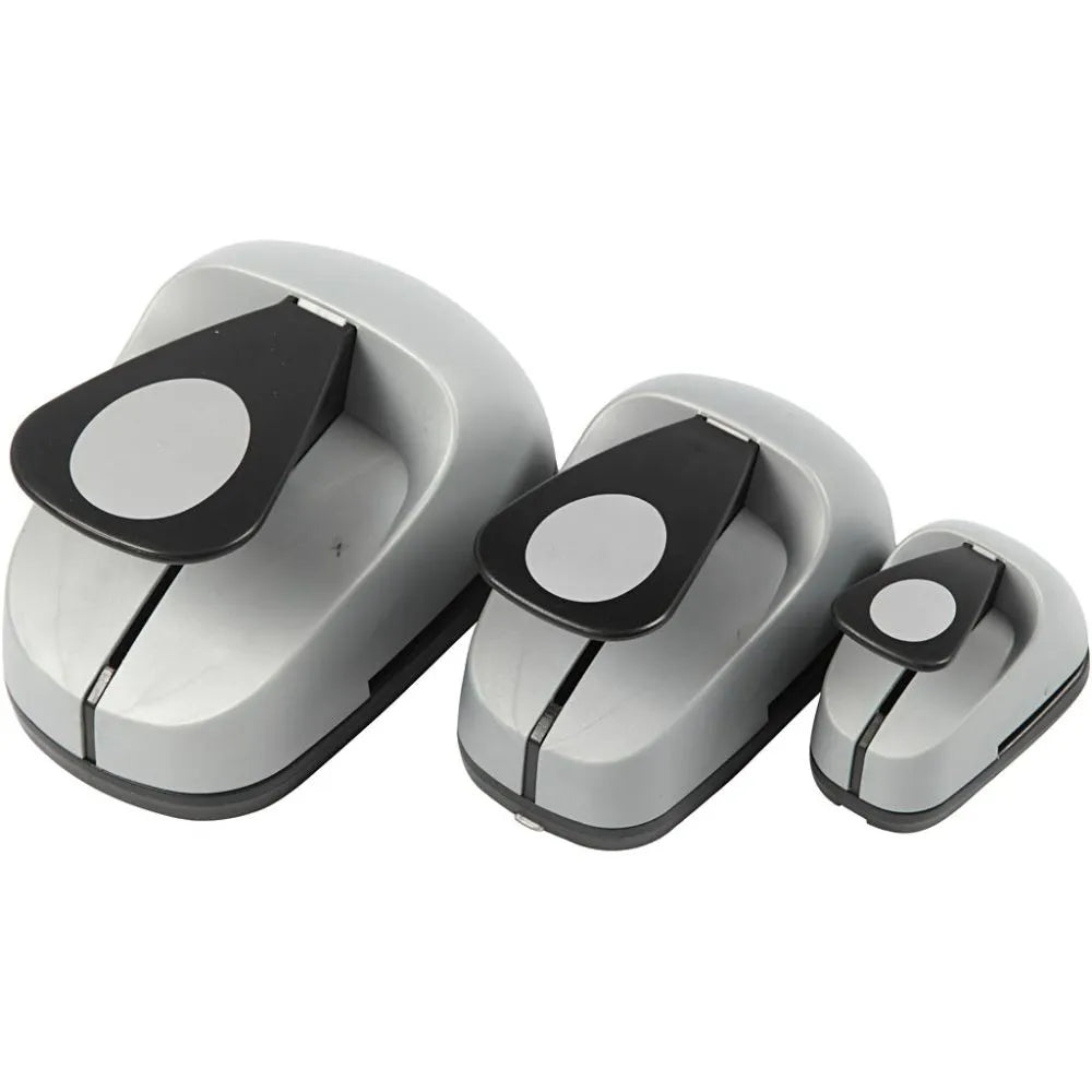 3 Sizes Assorted Paper Punch Set Craft Decoration Tools 25+49+75mm Card Making