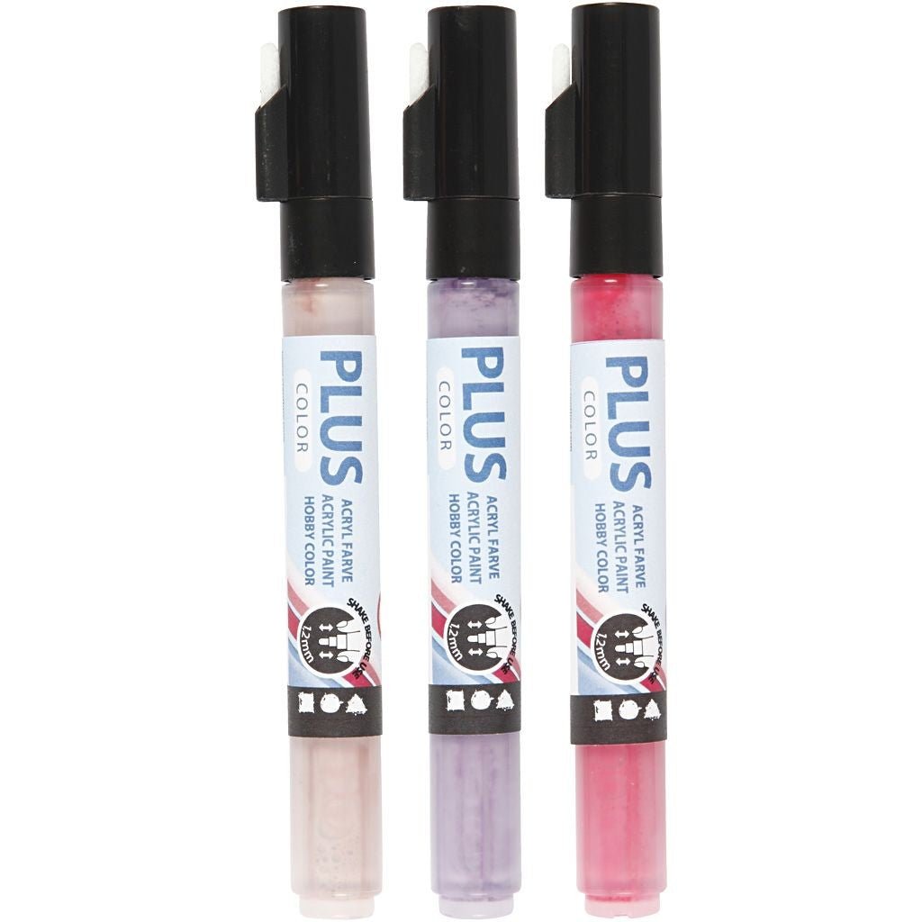 3 x Assorted Water Based Plus Colour Markers Drawing Painting Art Carfts Supply - Home - Crafts