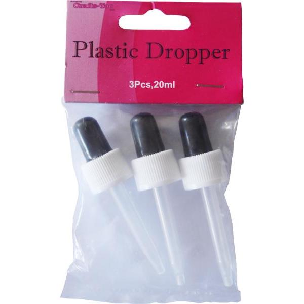 3 x Crafts Too 20 ml Plastic Dropper School Supplies - Home - Crafts