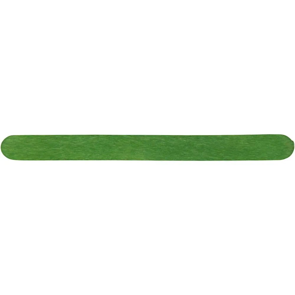 30 Wooden Sticks 11.4cmx10mm Assorted Colours Flat Ice Lolly Design Kids Crafts