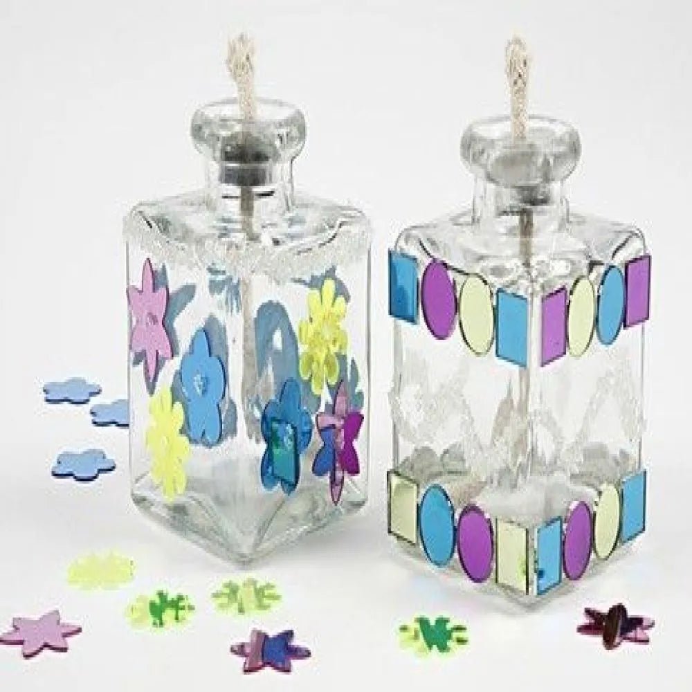 300 Mirror Mosaic Tiles Size 15mm Thickness 1.7mm Square Round Purple Green Blue