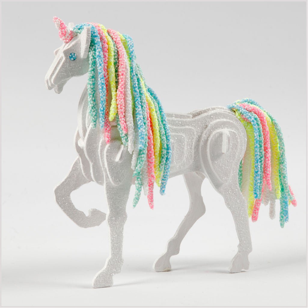 3D Plywood Toy Construction Kit Children Decoration Crafts 18x4.5x16 cm - Horse - Home - Crafts