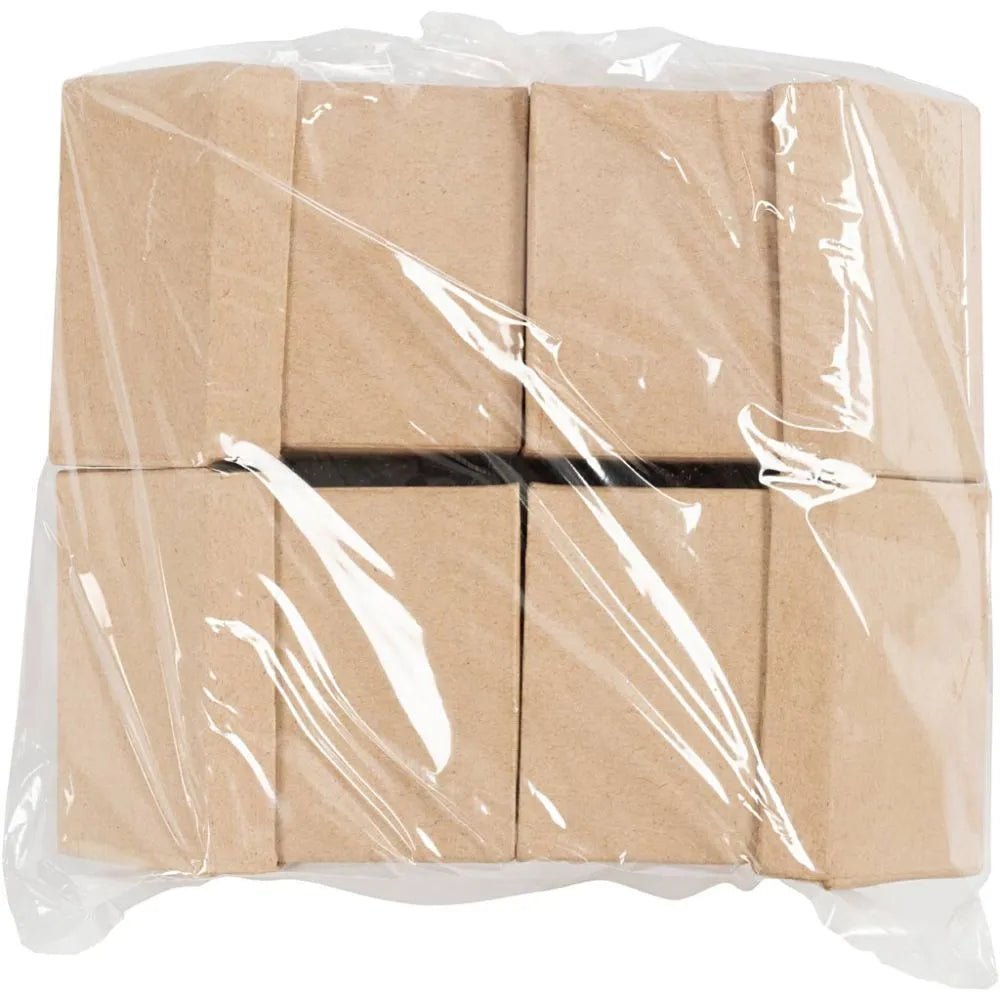 4 House Shaped Natural Paper Mache Card Boxes Gift Storage Decorate Personalize