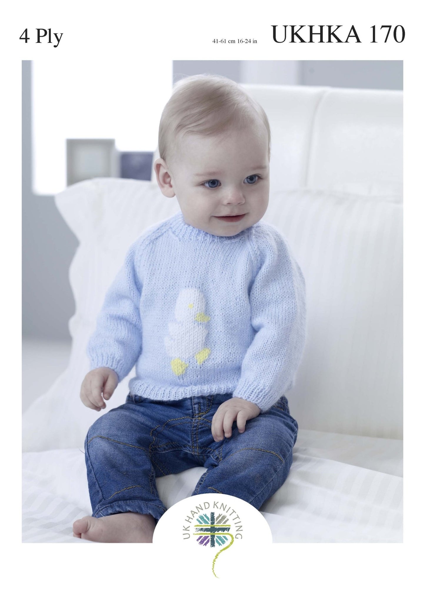 4 Ply Knitting Pattern Embroidered Jumper 0 To 4 Years 41 - 66 cm 16 - 26 inches - Home - Crafts