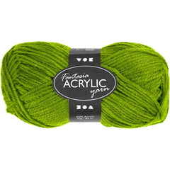 50g Fantasia Knitting 100% Acrylic Wool Double Knitting Yarn 80 m - Light Green - Hobby & Crafts