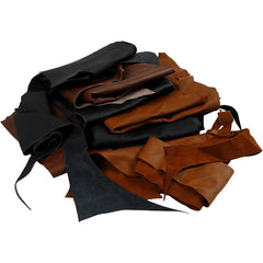 Assorted Colour Real Different Sizes Leather Sheets 2kg Decoration Crafts Design