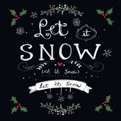 5 Napkins Let It Snow 33 x 33 cm Tissue Decoupage Paper Party Craft - Home - Crafts