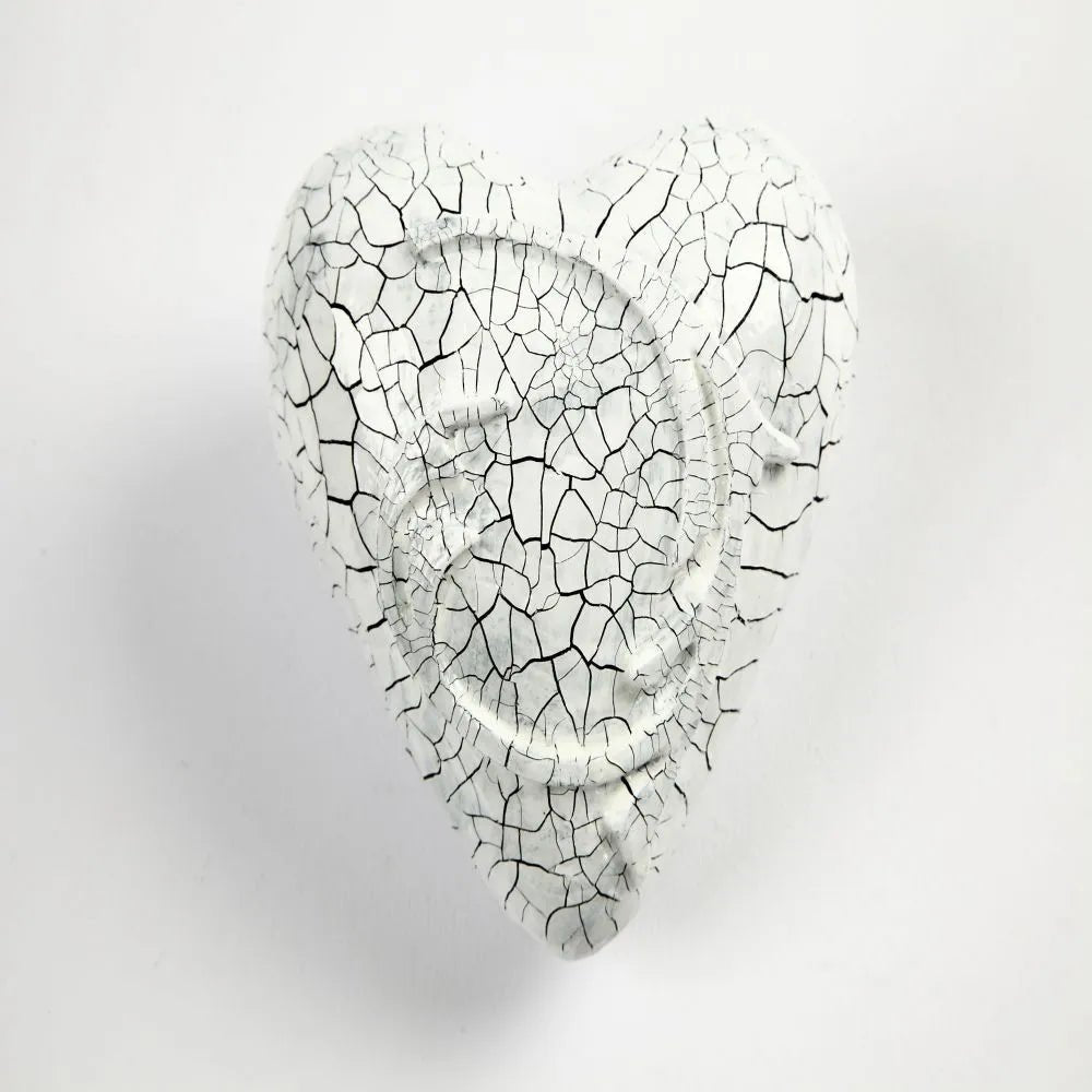 5 White Polystyrene Love Heart Shapes Modelling Christmas Decoration Crafts 11cm