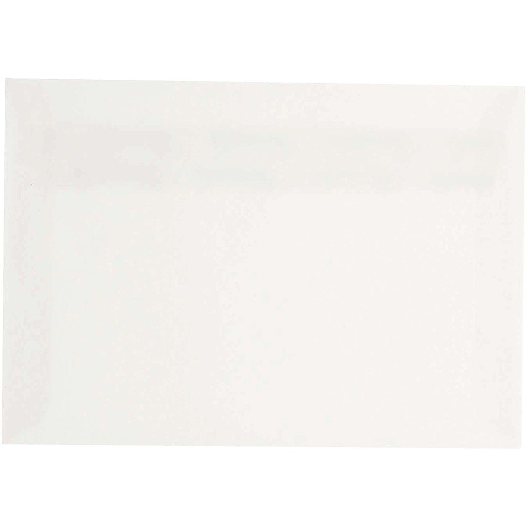 50 x Rectangolar Off White Colour Recycled Paper Envelopes Office Mailing Supply - Home - Crafts