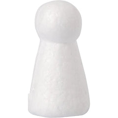 25 White Polystyrene Cone Body Shape Modelling Christmas Decoration Crafts 5.5cm