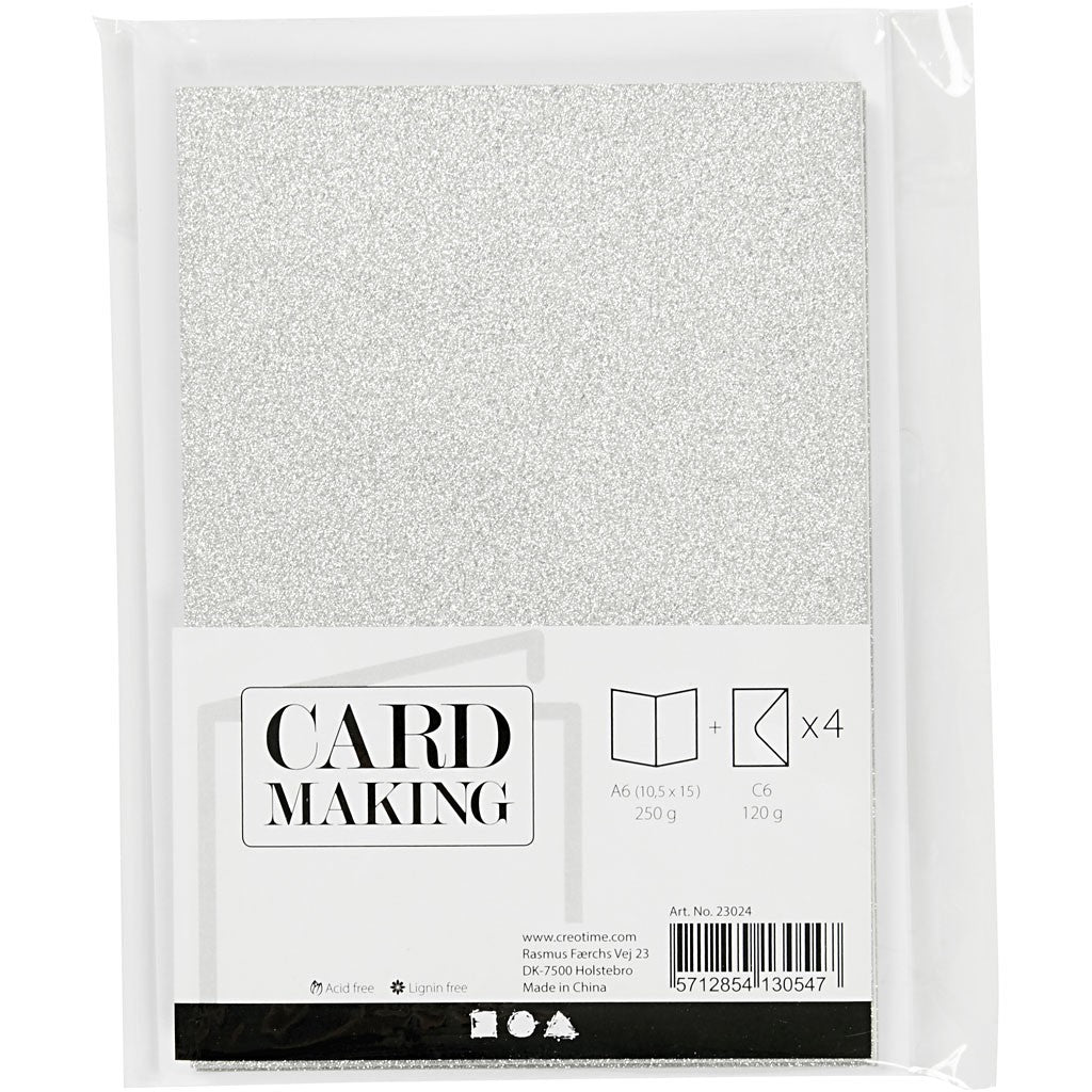 6 x Dark Green Colour Cards Paper Envelopes For Greetings Decoration - Home - Crafts