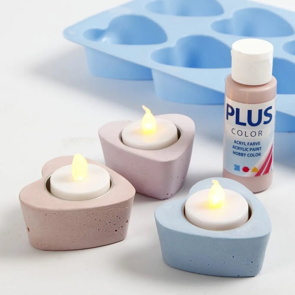 6 x LED Tea Light Plastic Candles Battery Operated Christmas Decorations Crafts