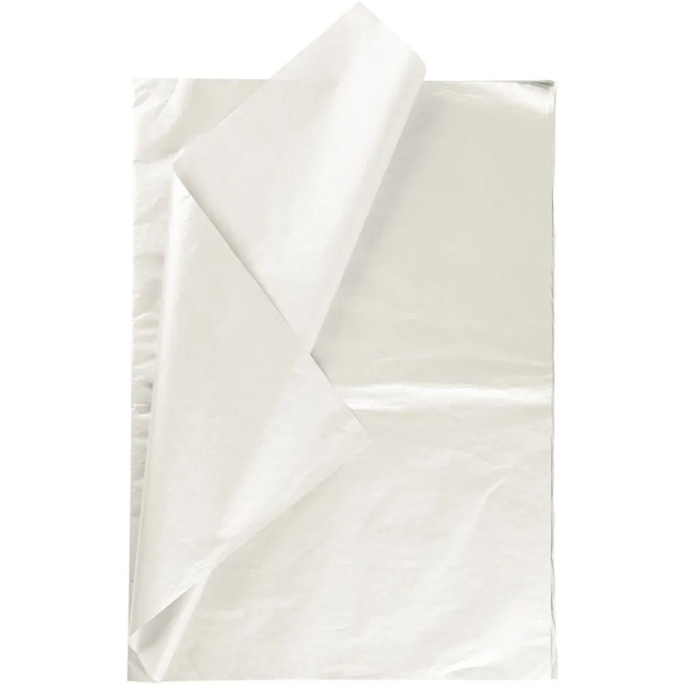 6 x Tissue Paper Sheets Silver Gold Mother Of Pearl Christmas Decorations Crafts