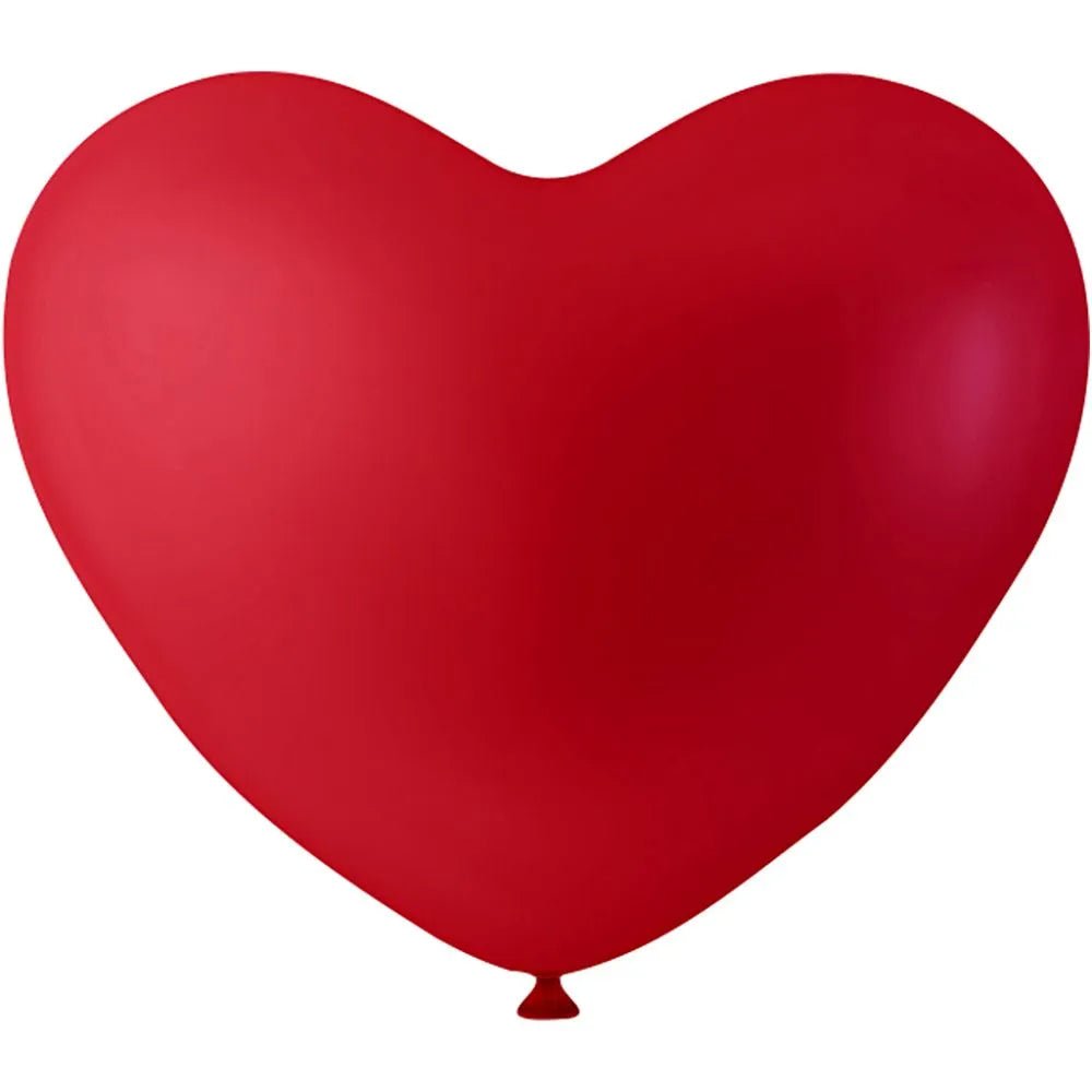 8 x Happy Moments Natural Rubber Red Colour Heart Shaped Balloons Party Crafts