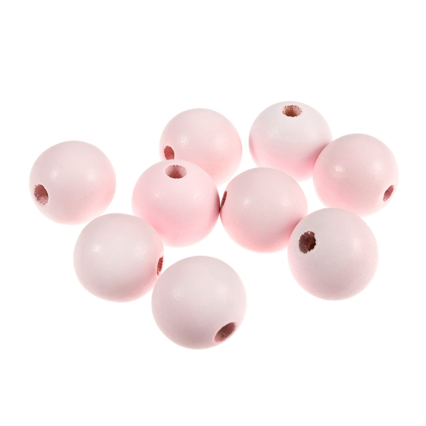 9 x Safe Premium Wooden Beads 25mm Round - Macramé Jewellery Making Supplies Crafts