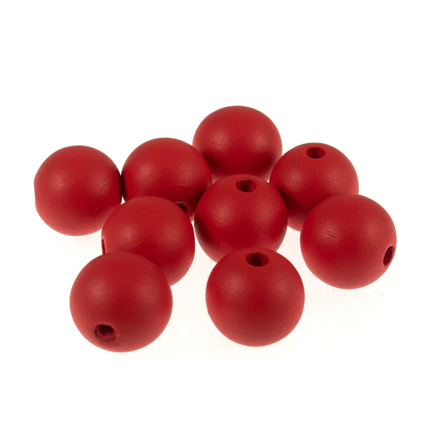 9 x Safe Premium Wooden Beads 25mm Round - Macramé Jewellery Making Supplies Crafts