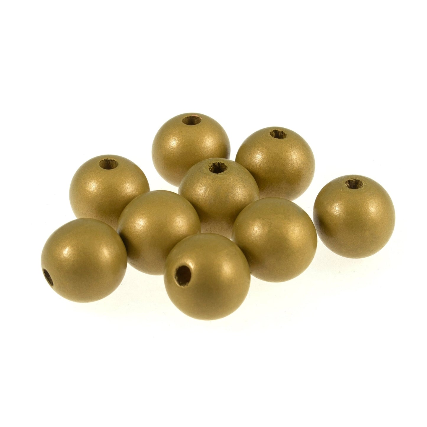 9 x Safe Premium Wooden Beads 25mm Round - Macramé Jewellery Making Supplies Crafts