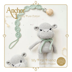 Crochet Kit Amigurumi Baby Hippo Pure Cotton | Medium Skilled