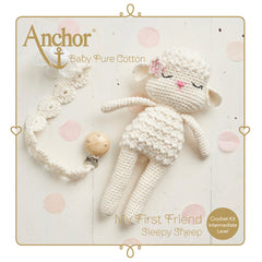 Crochet Kit Amigurumi Baby Sheep Pure Cotton | Medium Skilled