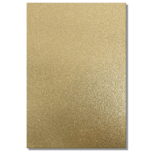 A4 Dovecraft Glitter Card Sheet Card Making 220gsm - Gold - Hobby & Crafts
