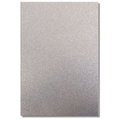 A4 Dovecraft Glitter Card Sheet Card Making 220gsm - Silver - Hobby & Crafts