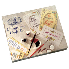 Calligraphy Craft Kit Instructions Nibs Holder Reservoir Reservoir Inks Brush Pad Cards Palette