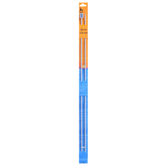 Pony Knitting Needles Single Ended Anodized Solid Aluminium Pins 40 cm x 3.25 mm - Hobby & Crafts