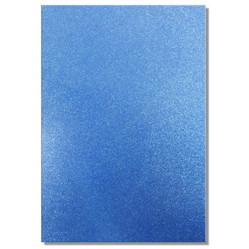 A4 Dovecraft Glitter Card Sheet Card Making 220gsm - Blue - Home - Crafts