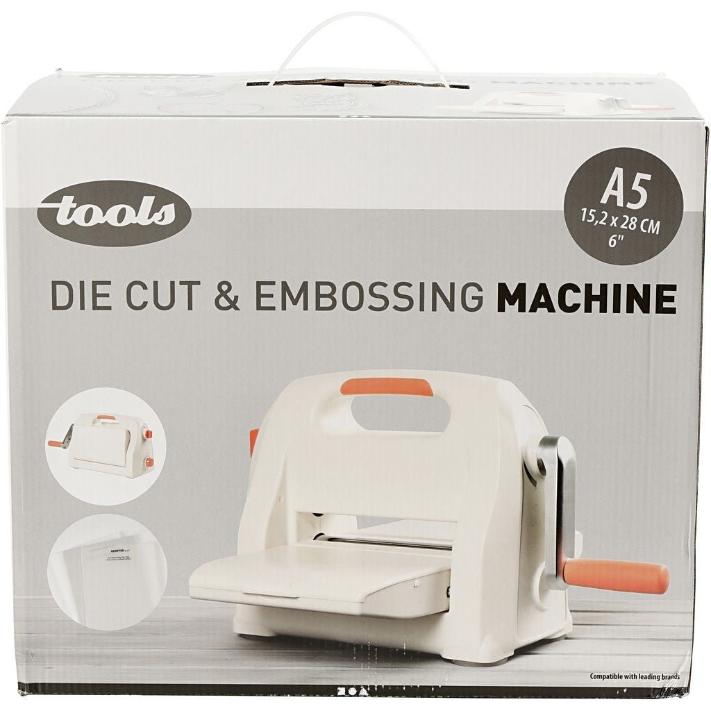 A5 Sunlit Die Cutting & Embossing Machine Soft Grip Handle Storage Compartment - Home - Crafts