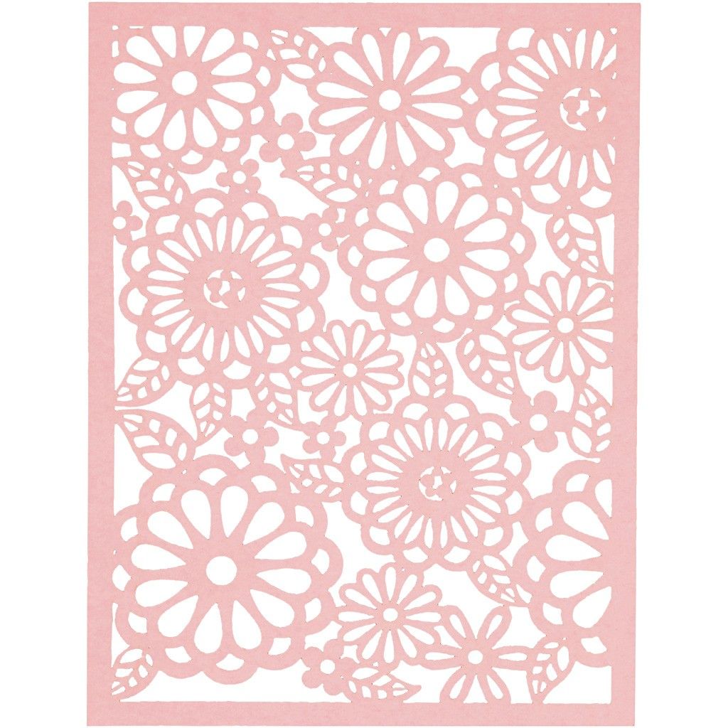 A5 x 24 Assorted Colour Different Design Lace Patterns Cardboard Sheets Pad 200g - Home - Crafts