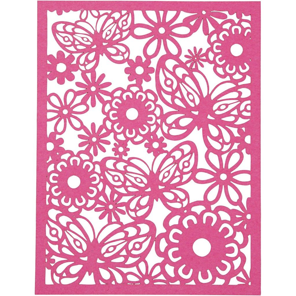 A5 x 24 Assorted Colour Different Design Lace Patterns Cardboard Sheets Pad 200g - Home - Crafts
