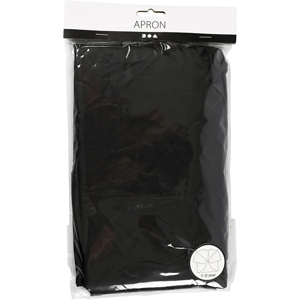 Apron Nylon Black 41cm to 83cm Long Sleeved Painting Crafts Drawing School