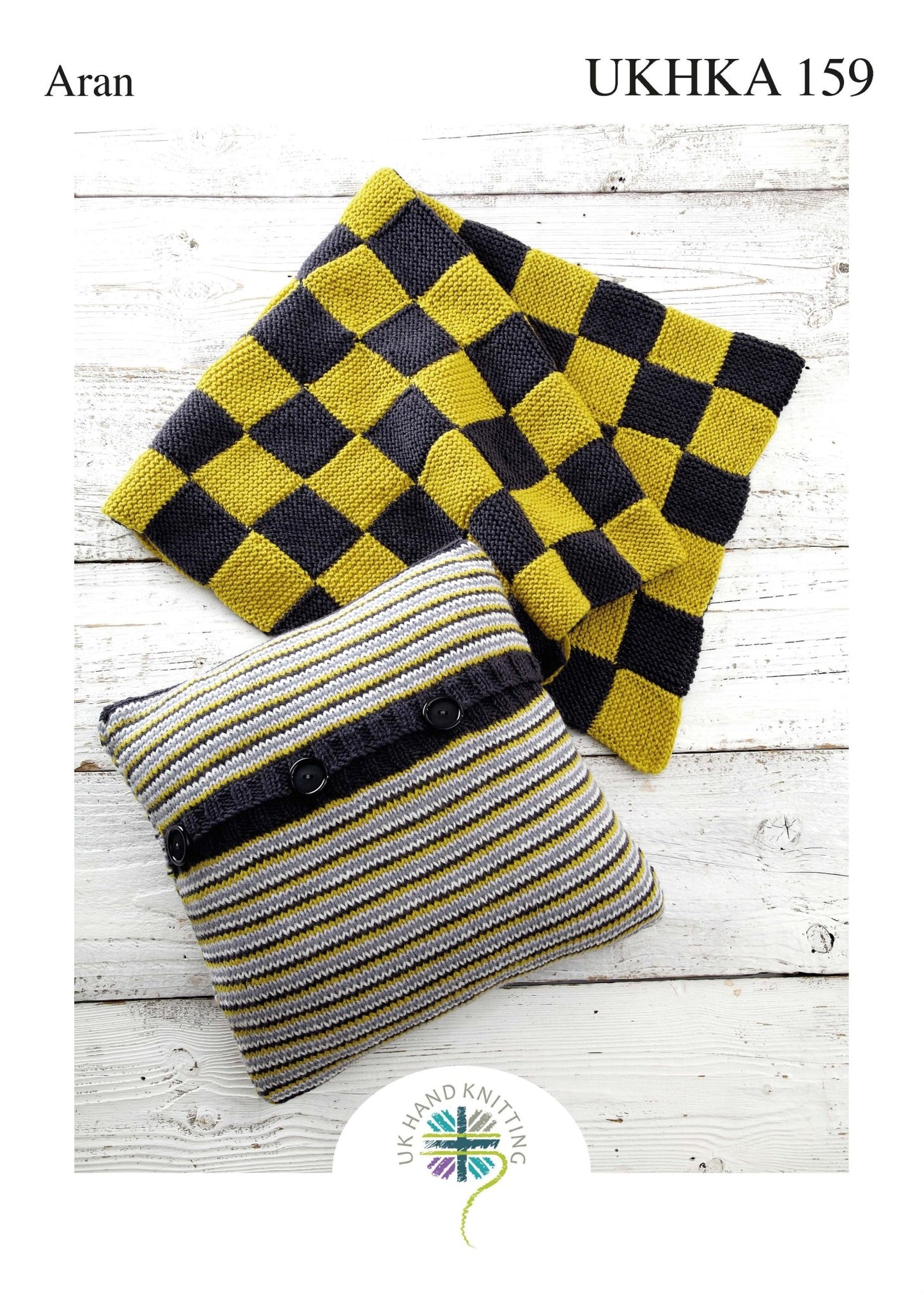 Aran Knitting Pattern Woolen Striped Square Shape Cushion Covers Checked Blanket - Home - Crafts