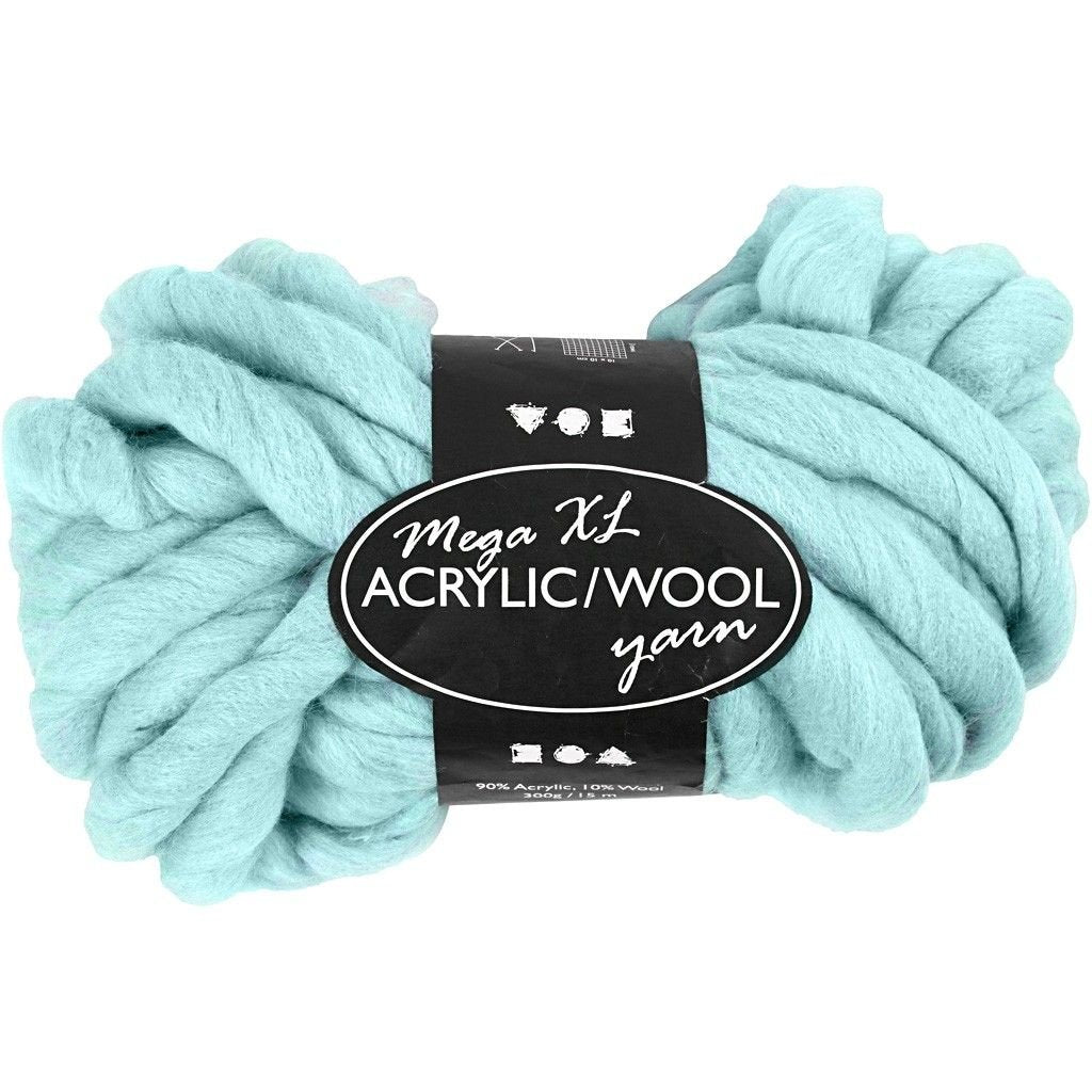 Assorted Colour Acrylic Wool Chunky Yarn Knitting Crocheting Crafts 15 mm 300 gm - Home - Crafts