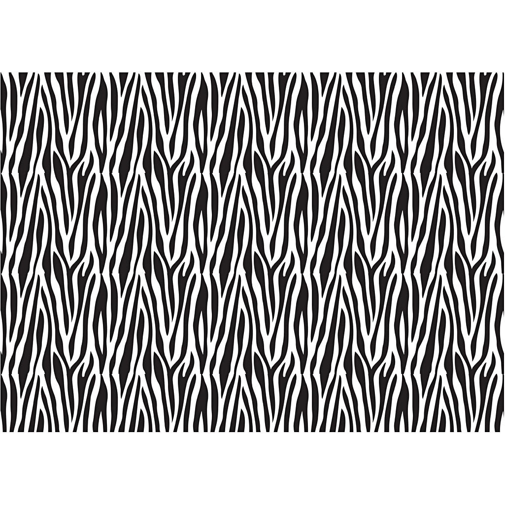 Assorted Sheets of Semi - Transparent Decoupage Papers - 4 Designs - Animal Prints - Home - Crafts