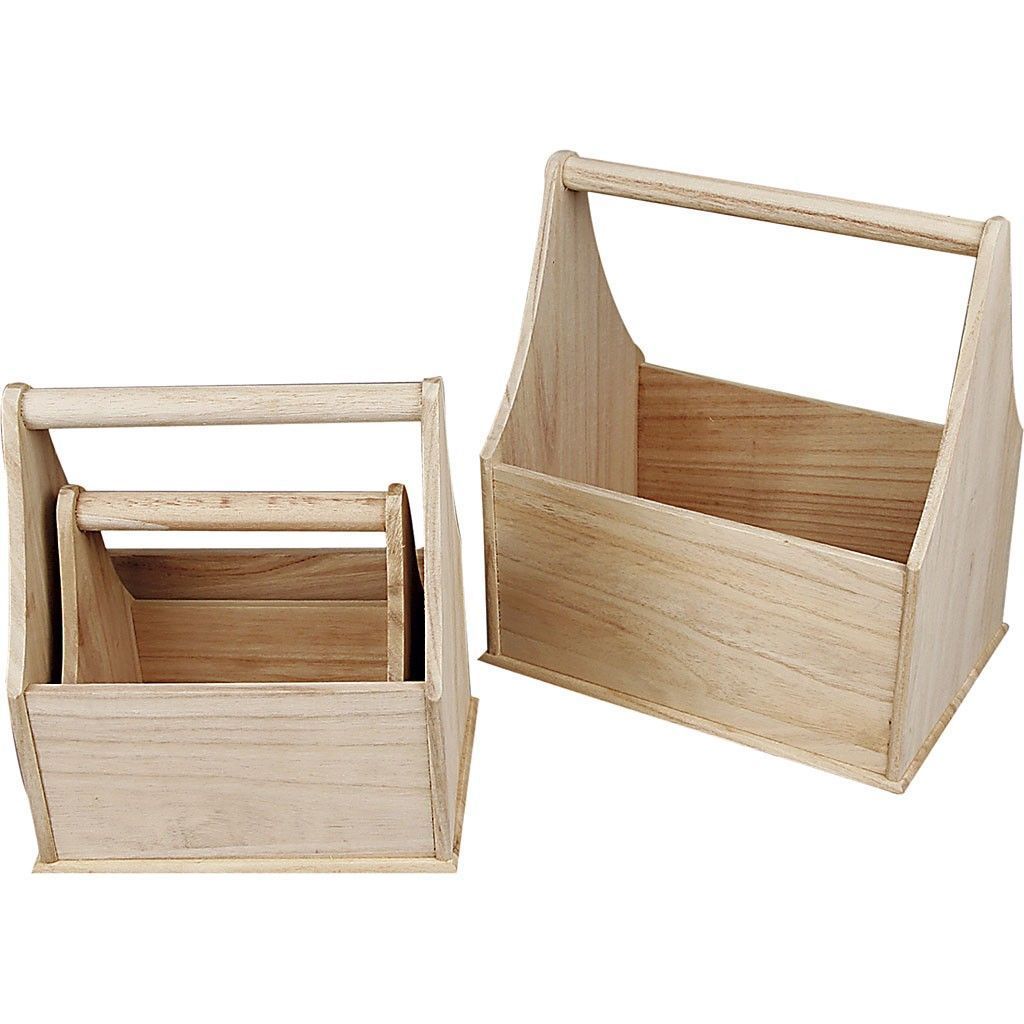 Assorted Size Empress Wood Bottle Holder Wooden Utility Items 3pcs - Home - Crafts