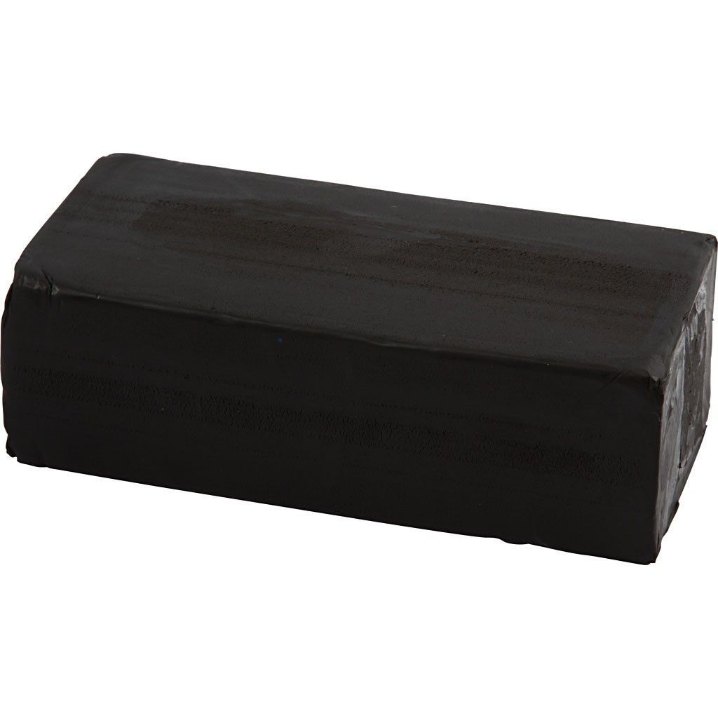 Black Colour Basic Soft Clay For Modelling Crafts 500 g - Home - Crafts
