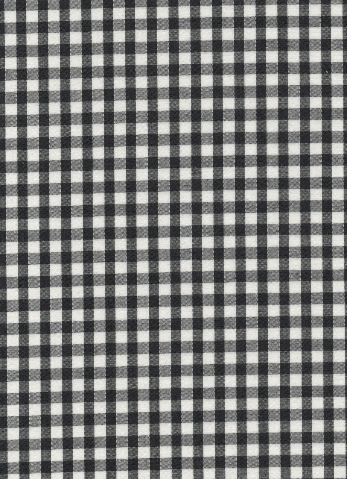 Black Gingham Polycotton 1/4" Checked Fabric Select Size 112cm Wide - Home - Crafts