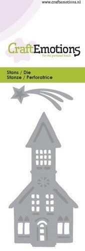 Church And Shooting Star Stencil Die Universal Embossing Cutting Machine Sizzix Card Making - Home - Crafts
