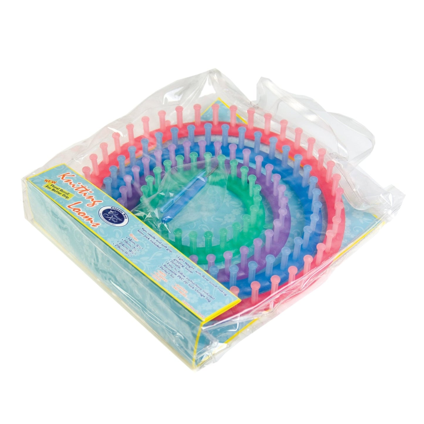 Classic Knit 4 Round Plastic Knitting Loom Needle Circular Set - Home - Crafts
