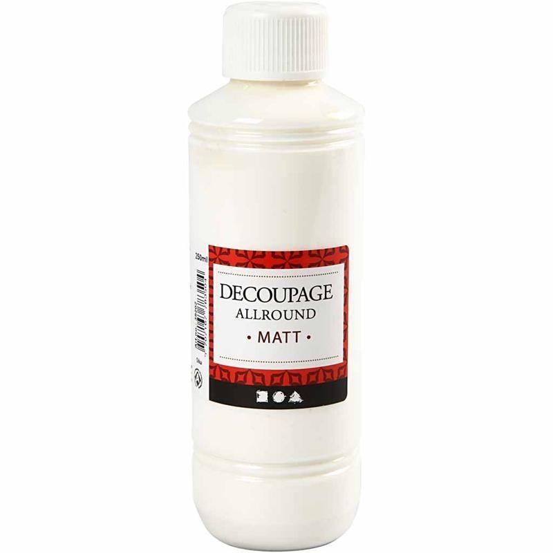 Decoupage All Round Matt Lacquer Sealing Glue 250 ml - Home - Crafts