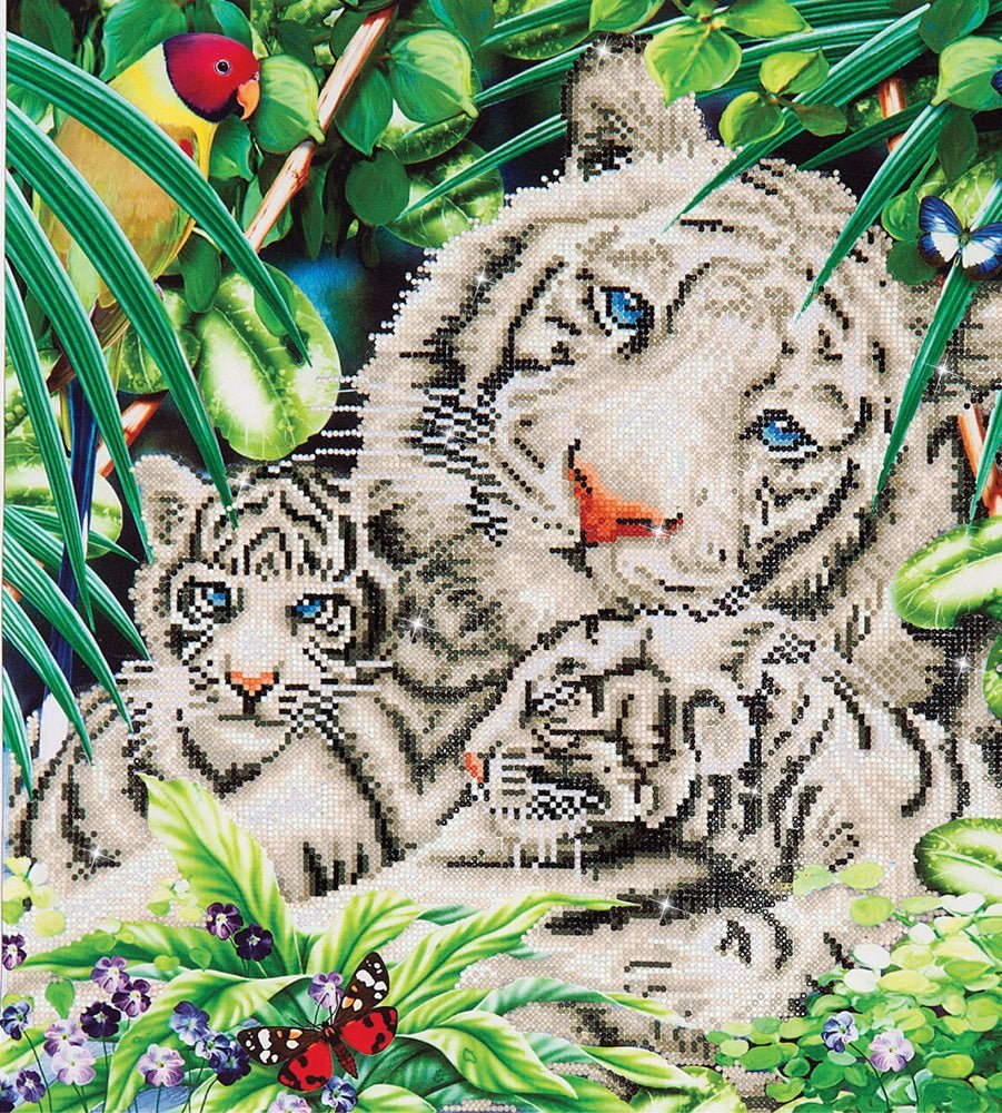 Diamond Dotz Printed Canvas Kit Fabric Needlecrafts 52cm x 42cm - Select Design - Home - Crafts