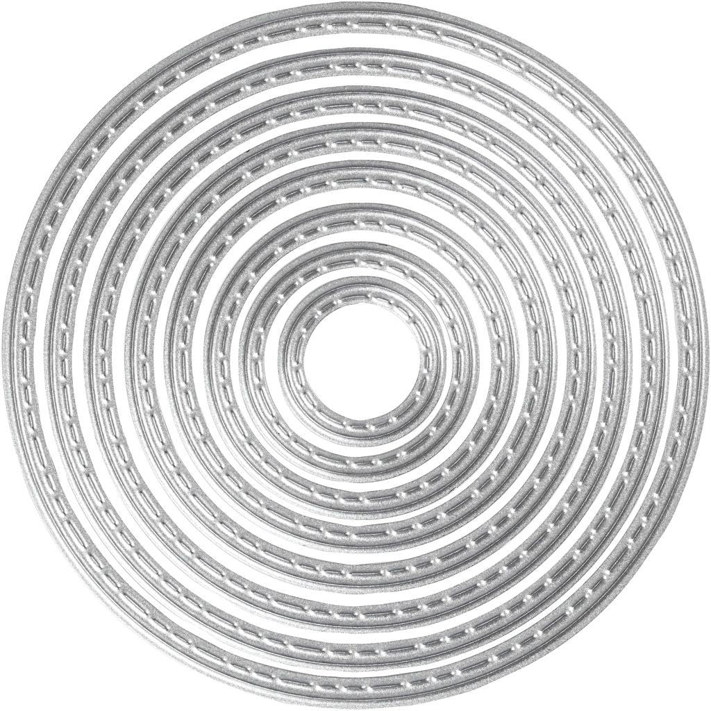 Die Cutting Stencil Use With All Machines Round Circle - Home - Crafts