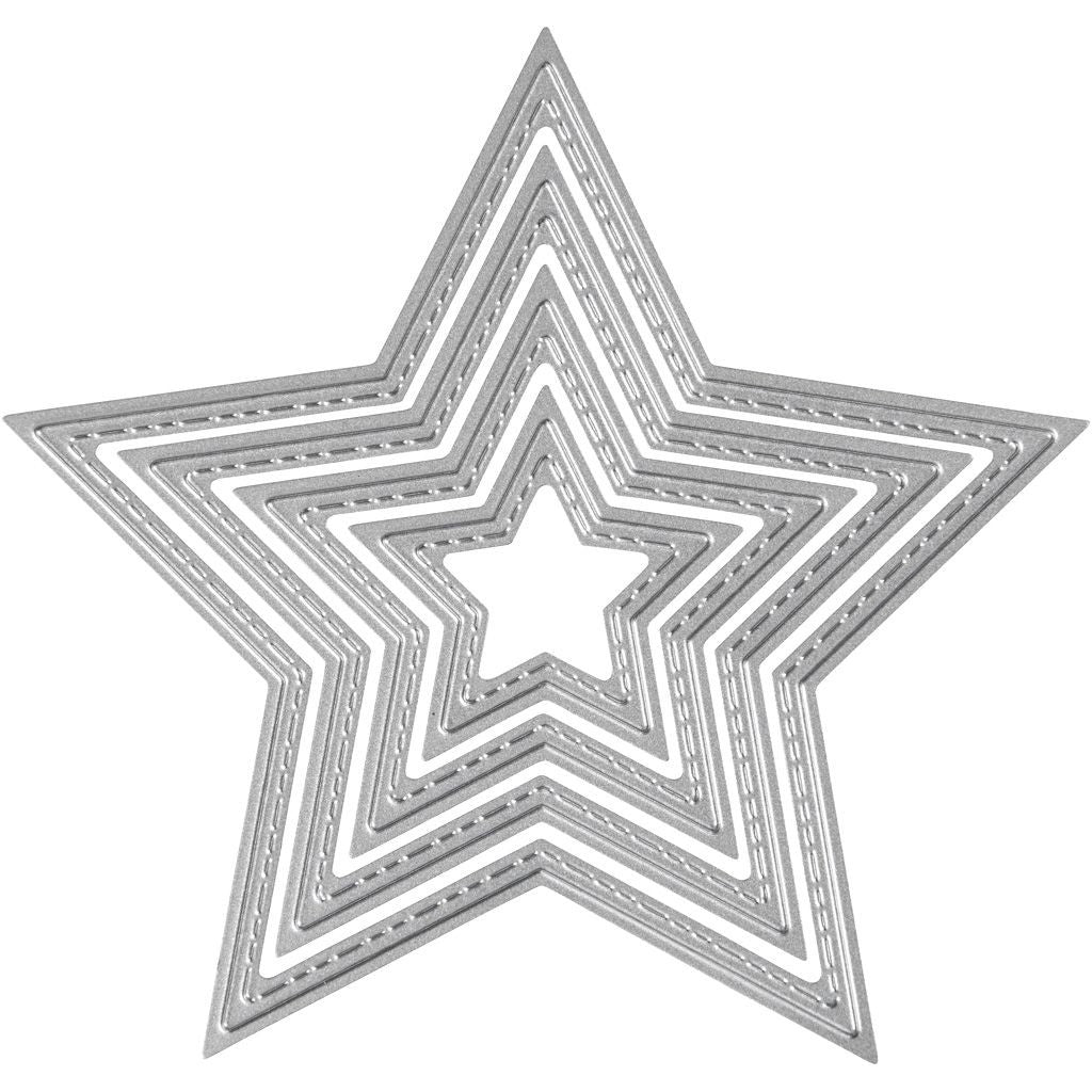 Die Cutting Stencils Use With Any Die Cutting Machines - Stars - Home - Crafts