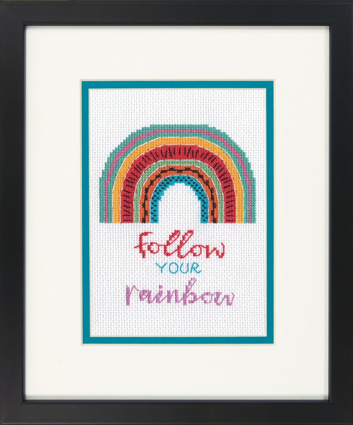 Dimensions Cross Stitch Canvas Kit Needlecraft Crafts 7x5in - Follow Your Rainbow - Home - Crafts