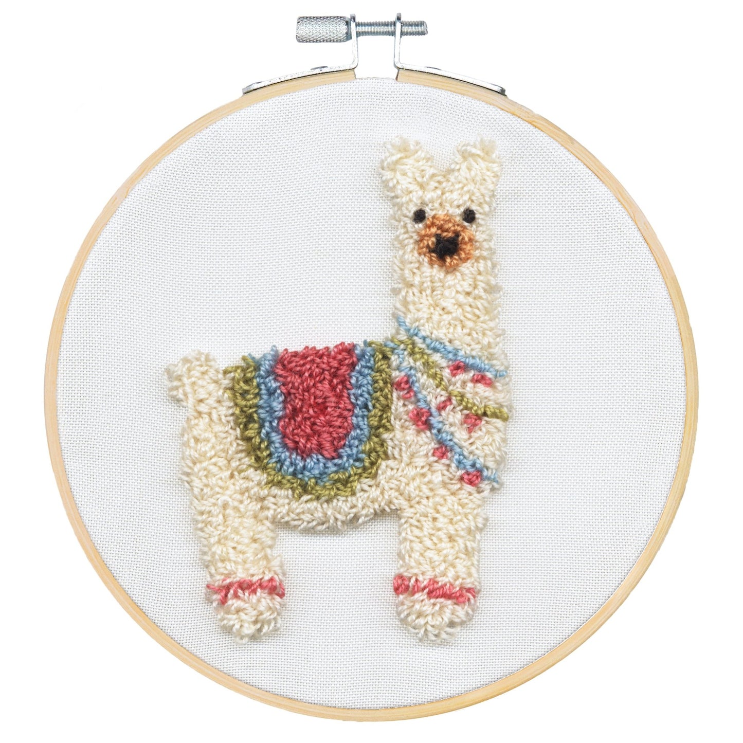 Dimensions Punch Needle Canvas Kit Needlecraft Crafts 20cm / 8in - Furry Llama - Home - Crafts