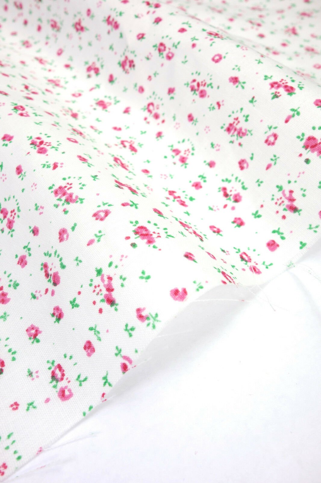 Ditsy Pink Shabby Chic Polycotton Floral Fabric - Home - Crafts