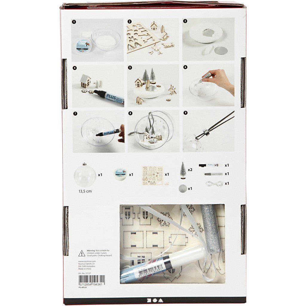 DIY Bauble Kit With Wooden Figures Christmas Ornaments Decoration Figures Crafts - Home - Crafts