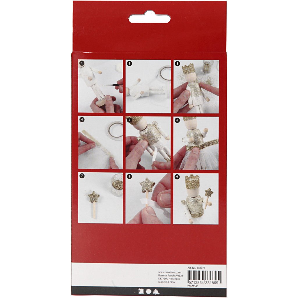 DIY Wooden Ballerina Kit Wth Plus Colour Christmas Decoration Figures Crafts - Home - Crafts